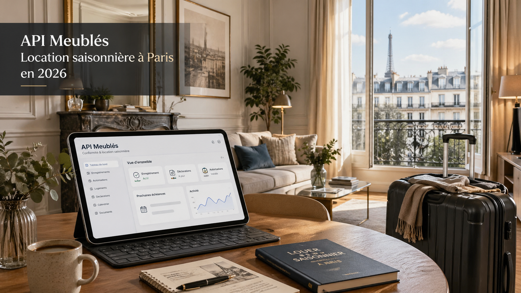 Checklist de conformité pour location saisonnière à Paris avec numéro d’enregistrement et clés