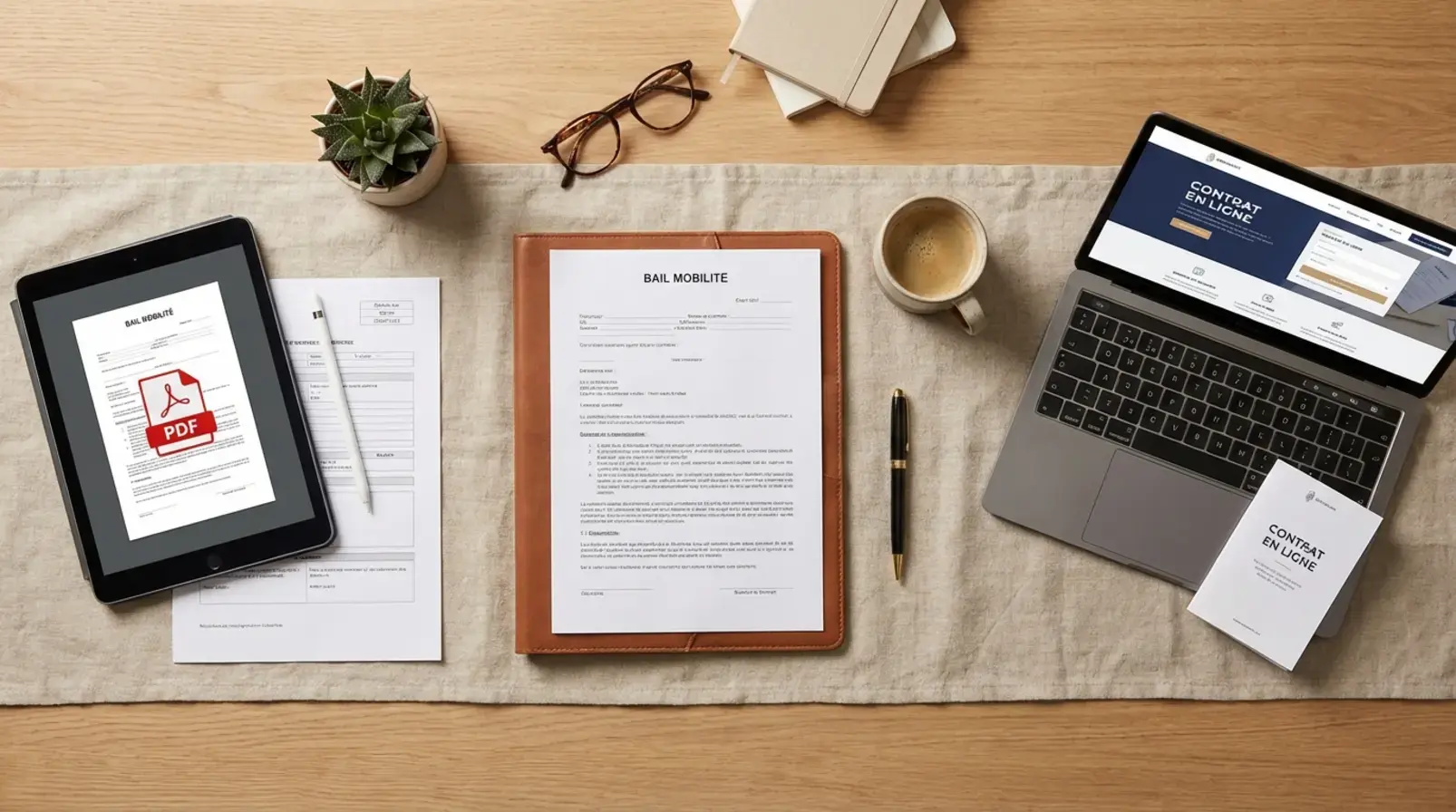 Comparatif des formats pour un bail mobilité : PDF imprimable, PDF remplissable, Word et dossier accompagné