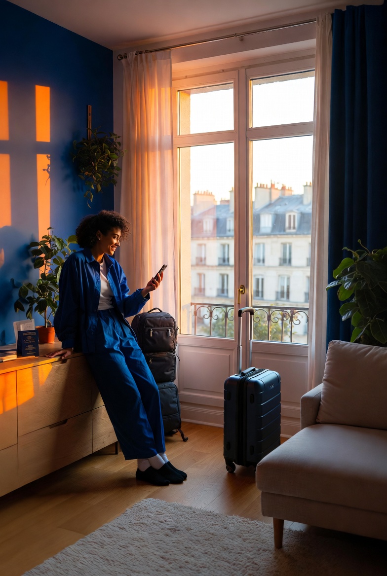 Léa prépare sa valise pour son Erasmus