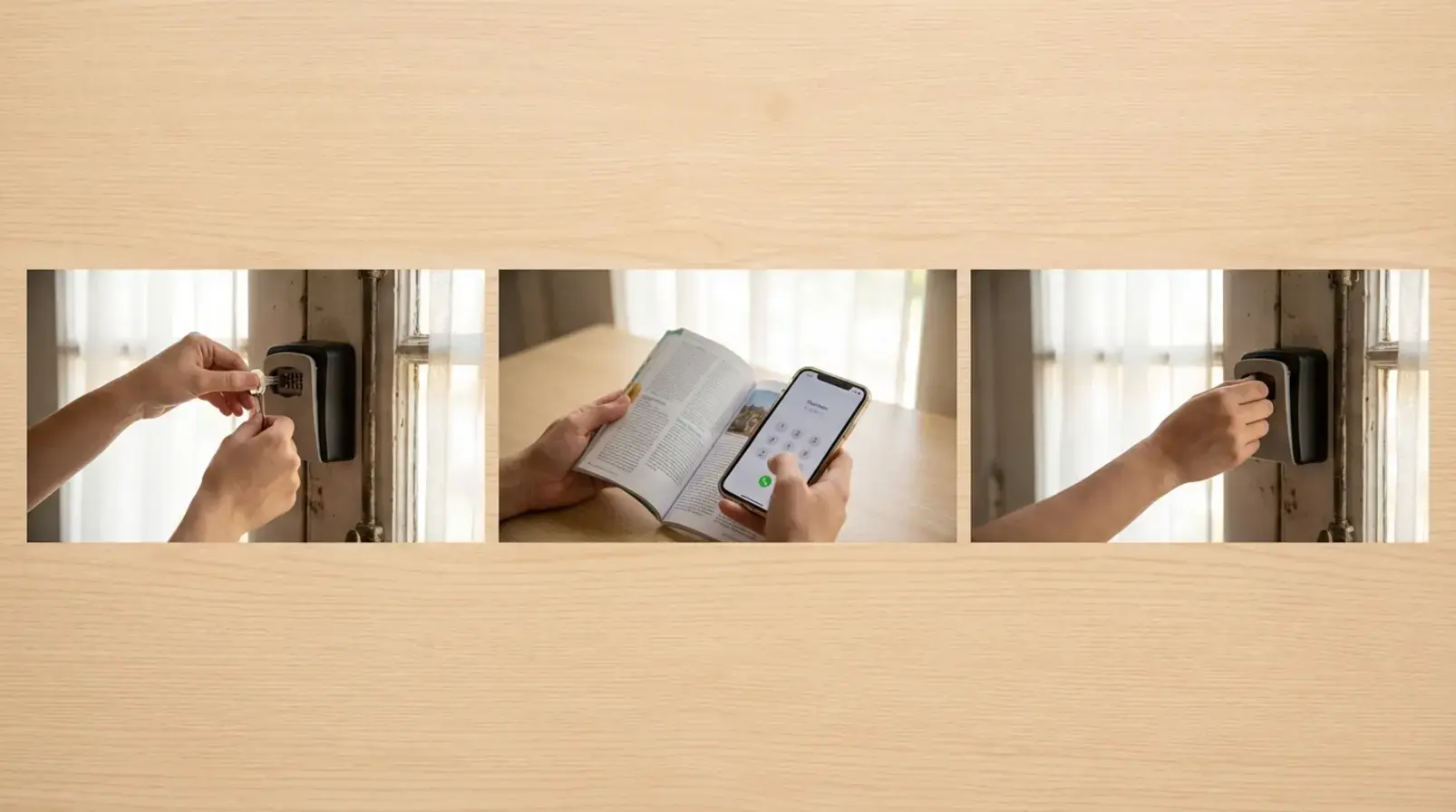 Self check-in Airbnb : saisie d’un code sur une serrure et contrôle des accès