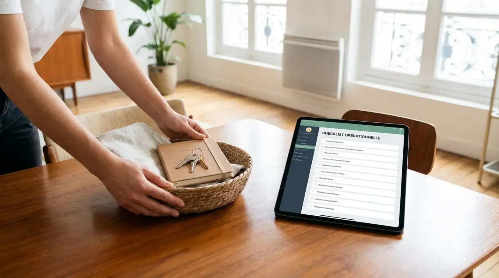 Organisation d’un check-in et du ménage pour une sous-location Airbnb avec clés et linge