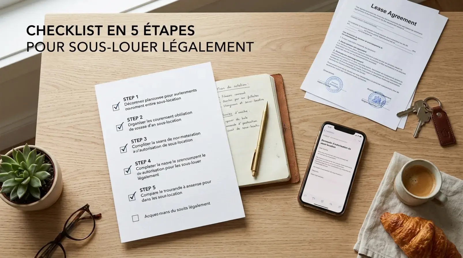 Checklist pour sous-louer légalement un logement