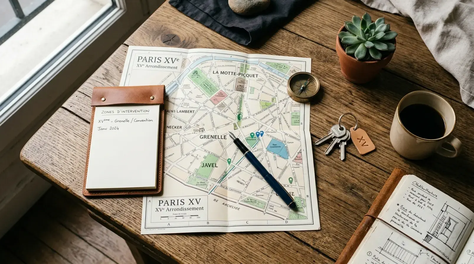 Zones de sous-location dans le 15e arrondissement de Paris