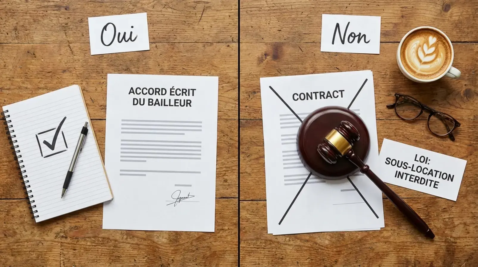 Accord écrit du bailleur et bail principal sur un bureau, éléments clés pour autoriser une sous-location