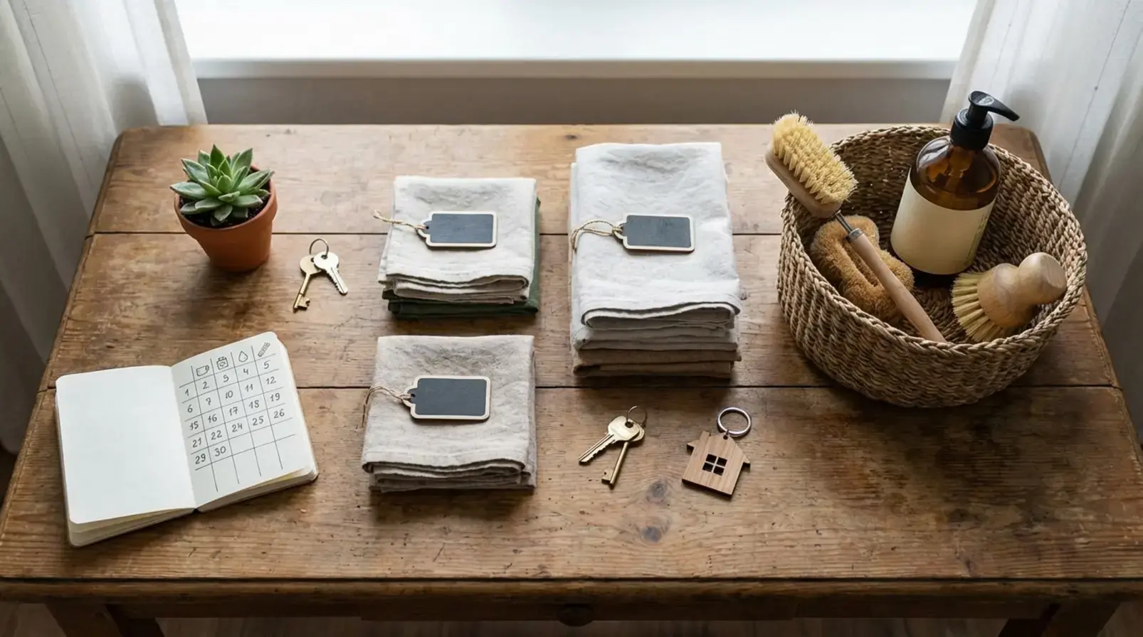 Tableur de calcul du tarif de ménage Airbnb avec temps, linge et déplacement